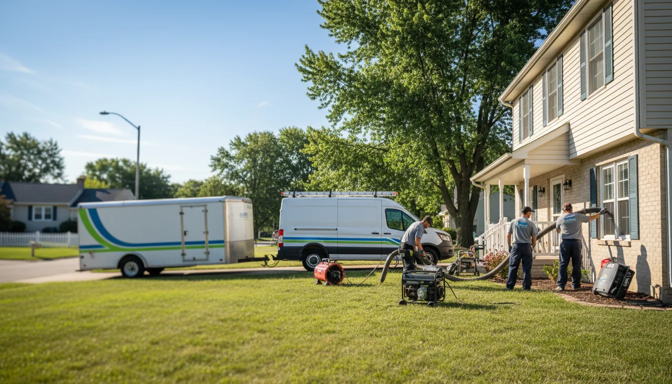 Flooded Basement Restoration And Cleanup With Repair in Wapella, IL near me